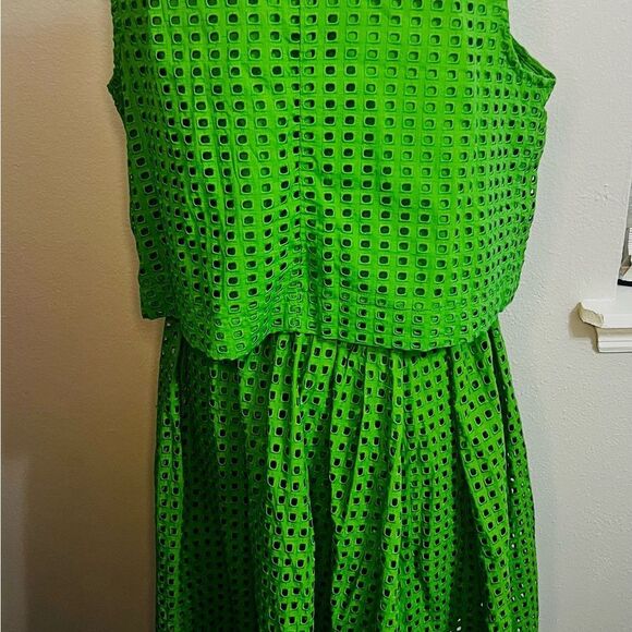 Kate Spade for Target Two-Piece Green Eyelet Skirt And Top Extra Large Matching - Picture 14 of 14